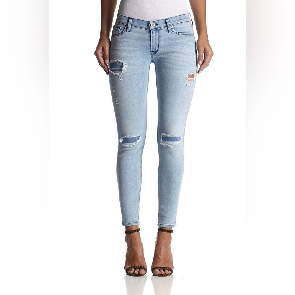 BUNDLE 3 for $75 HUDSON “Krista” ankle super skinny light blue jeans Size 24